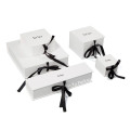 Luxury Matt Black Leather Paepr Gift Jewellery Packaging Boxes